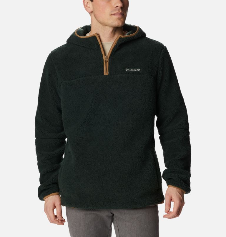 Thumbnail: Men's Rugged Ridge III Sherpa Pullover Hoodie, Color: Spruce, image 1