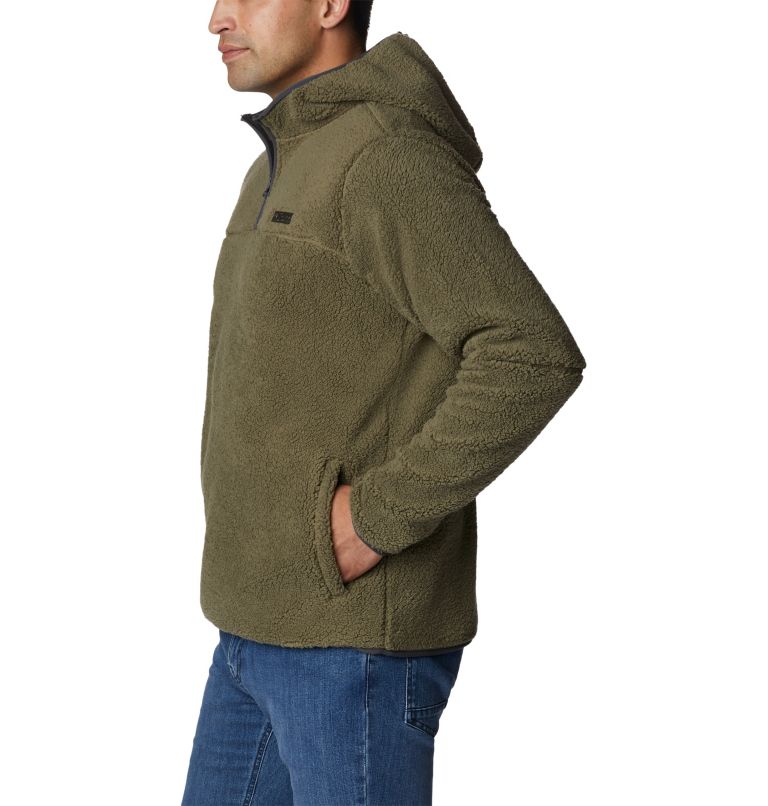 Men's Rugged Ridge III Sherpa Pullover Hoodie, Color: Stone Green, image 3