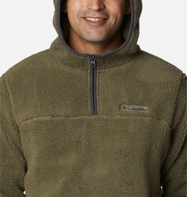 Men's Rugged Ridge III Sherpa Pullover Hoodie, Color: Stone Green, image 4