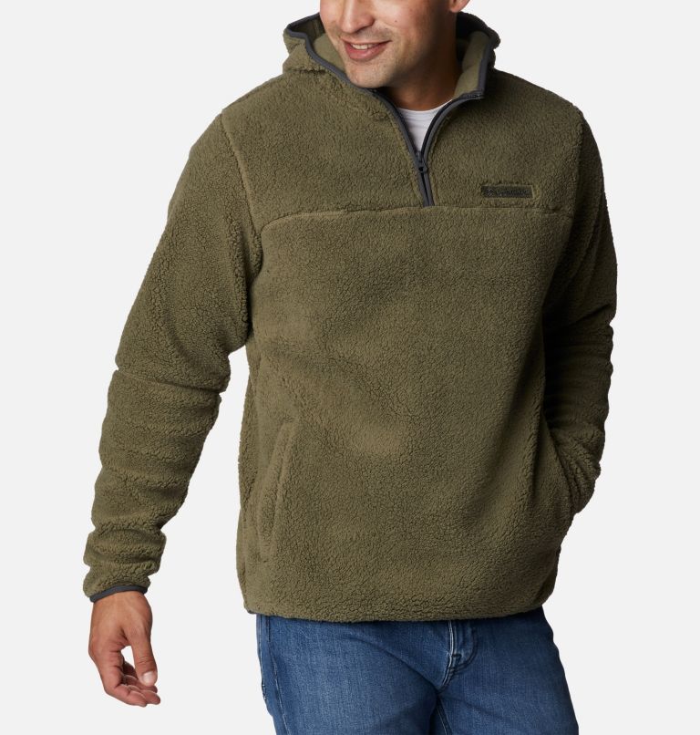 Men's Rugged Ridge III Sherpa Pullover Hoodie, Color: Stone Green, image 5