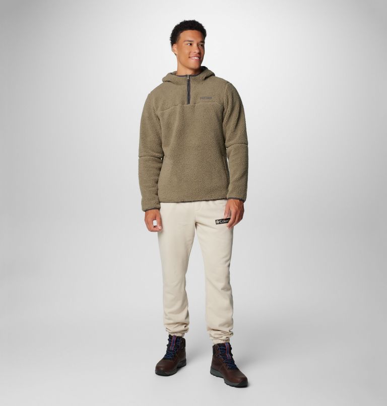 Men's Rugged Ridge III Sherpa Pullover Hoodie, Color: Stone Green, image 3