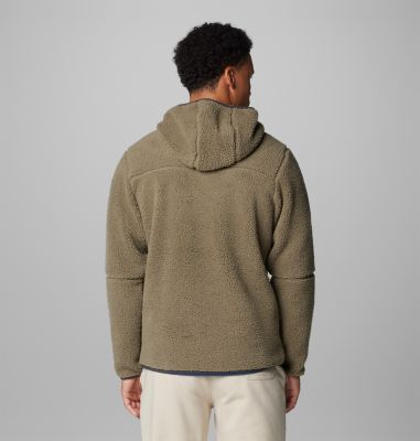 Men's Rugged Ridge III Sherpa Pullover Hoodie, Color: Stone Green, image 10