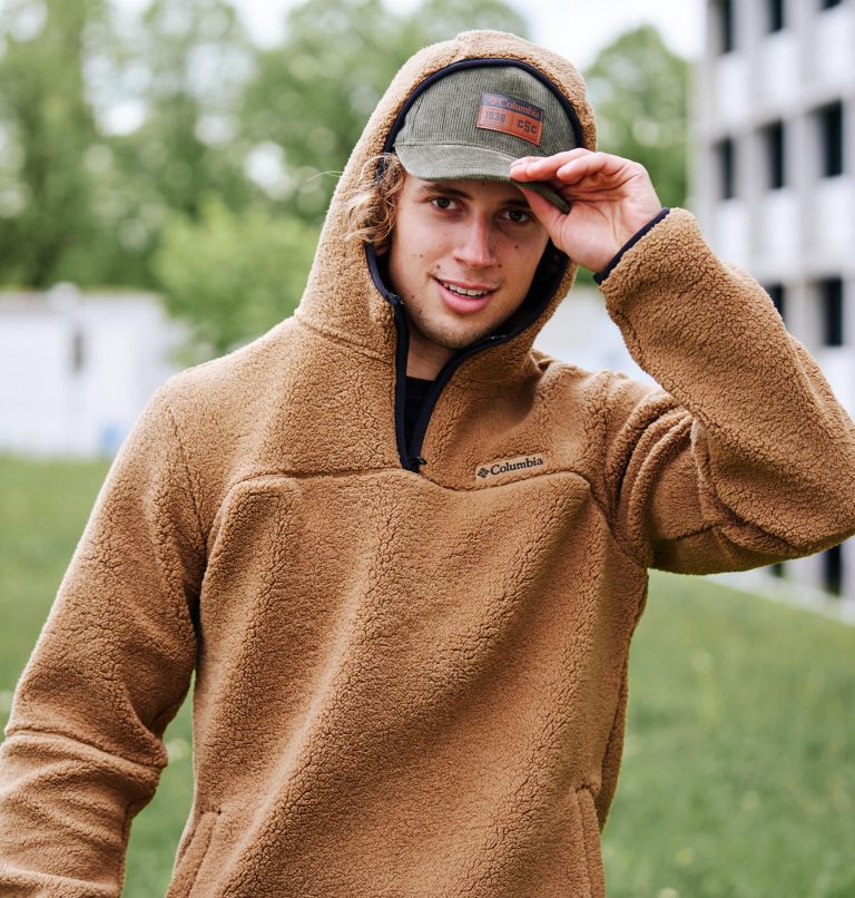 Men's sherpa hot sale pullover hoodie