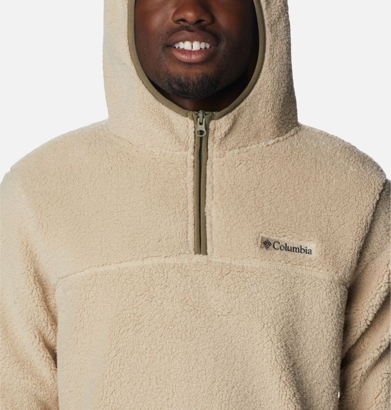 Hooded sherpa pullover on sale