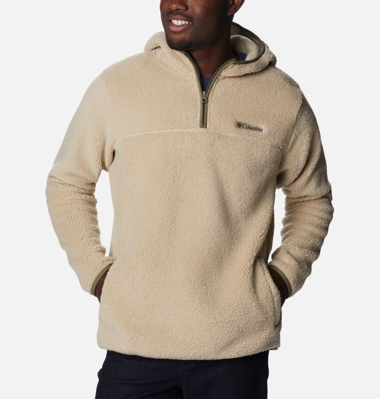 Men's Rugged Ridge III Sherpa Pullover Hoodie, Color: Ancient Fossil, image 5