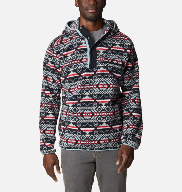 Hooded fleece shop pullover mens