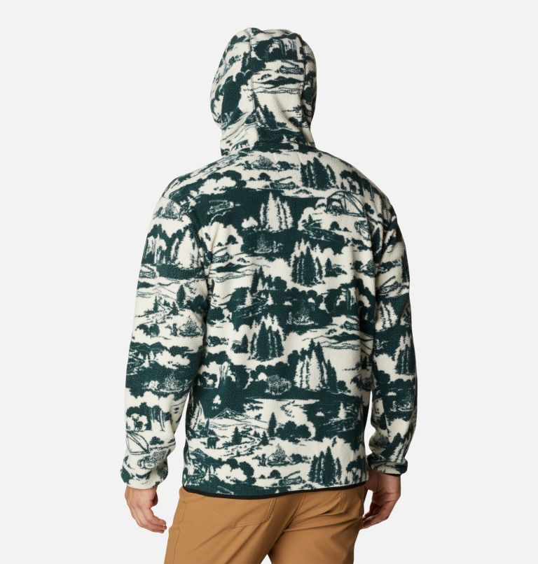 Hoodie en polaire Helvetia Homme, Color: Spruce Roasted Print, image 2