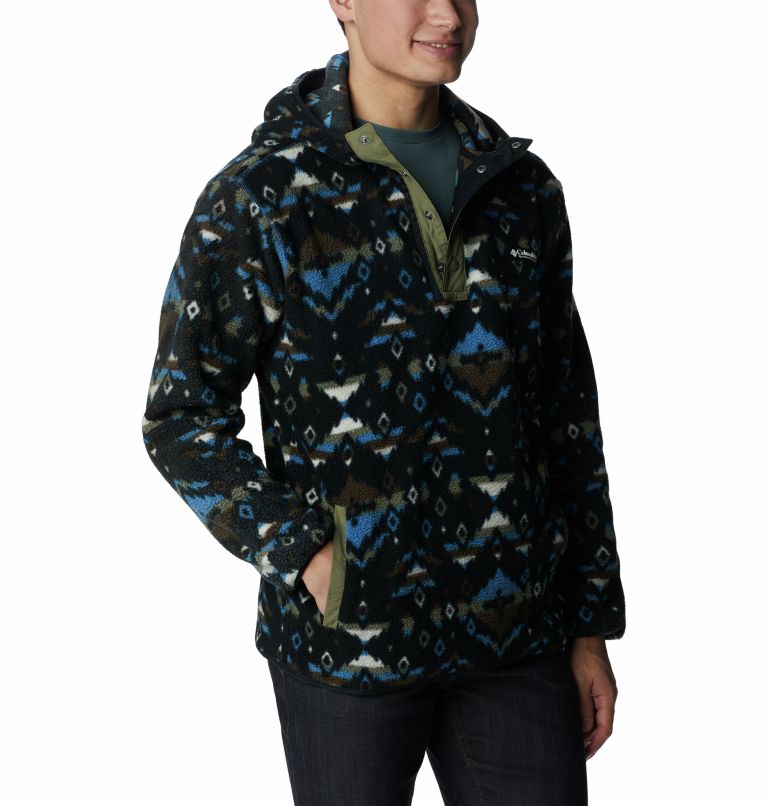 Helvetia Hoodie | 433 | XXL, Color: Bright Indigo Rocky Mountain Print, image 5