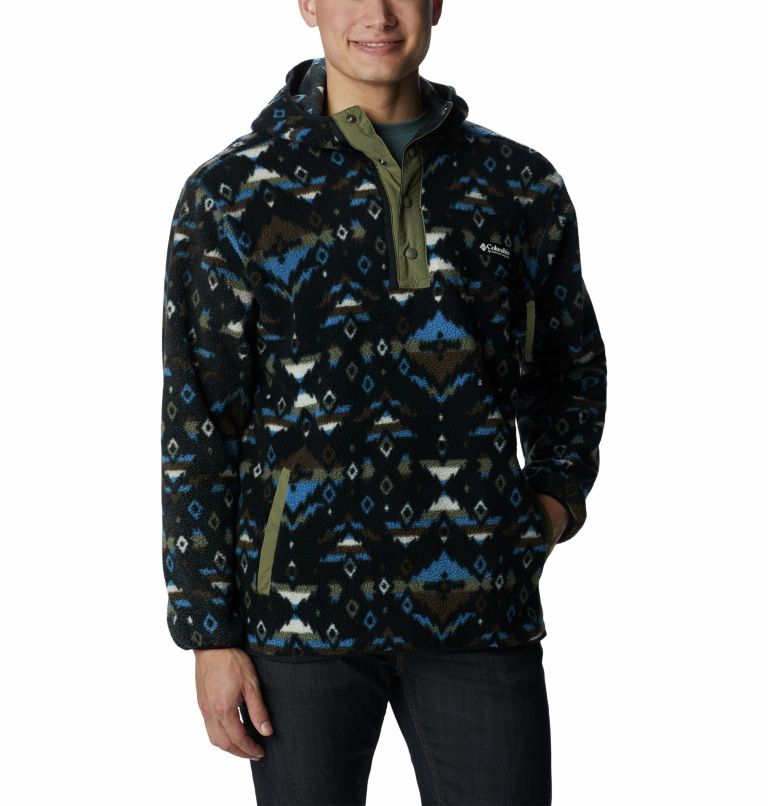 Helvetia Hoodie | 433 | XXL, Color: Bright Indigo Rocky Mountain Print, image 1