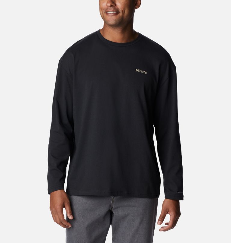 T-shirt à manches longues décontracté CSC Alpine Way Homme, Color: Black, Columbia Gorge Map, image 1