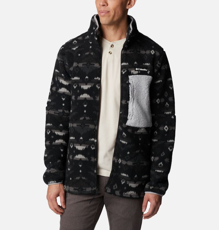 Columbia Forro polar con estampado de invierno para hombre