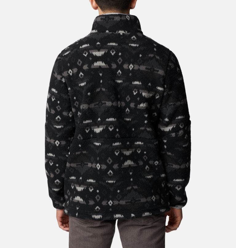 Thumbnail: Men's Mountainside Printed Fleece Jacket, Color: Black Rocky Mountain Print, image 2