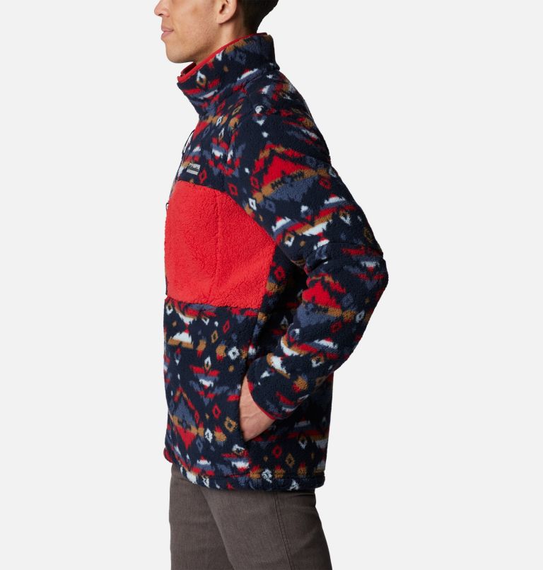 Mountainside Printed Full Zip | 464 | XL, Color: Collegiate Navy Rocky Mountain Print, image 3
