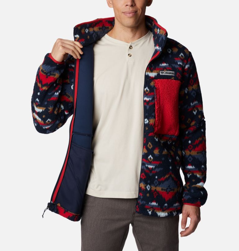 Mountainside Printed Full Zip | 464 | XL, Color: Collegiate Navy Rocky Mountain Print, image 5