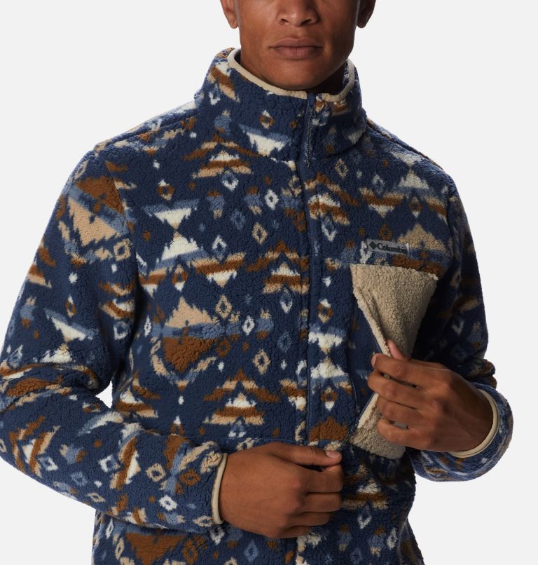 Mountainside Printed Full Zip | 478 | XS, Color: Dark Mountain Rocky Mountain Print, image 6