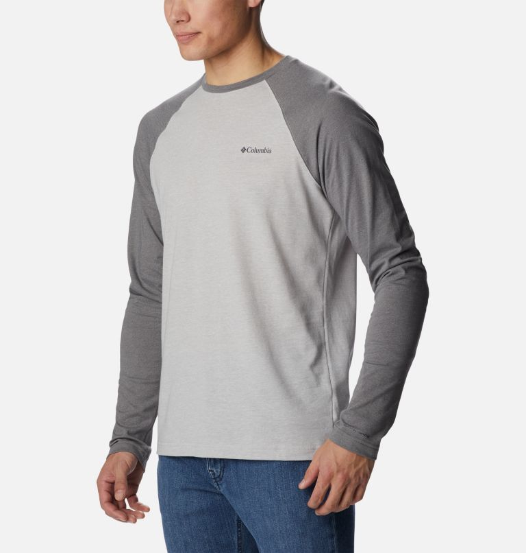 Men's Thistletown Hills Raglan Shirt, Color: Columbia Grey Heather, City Grey Heather, image 5