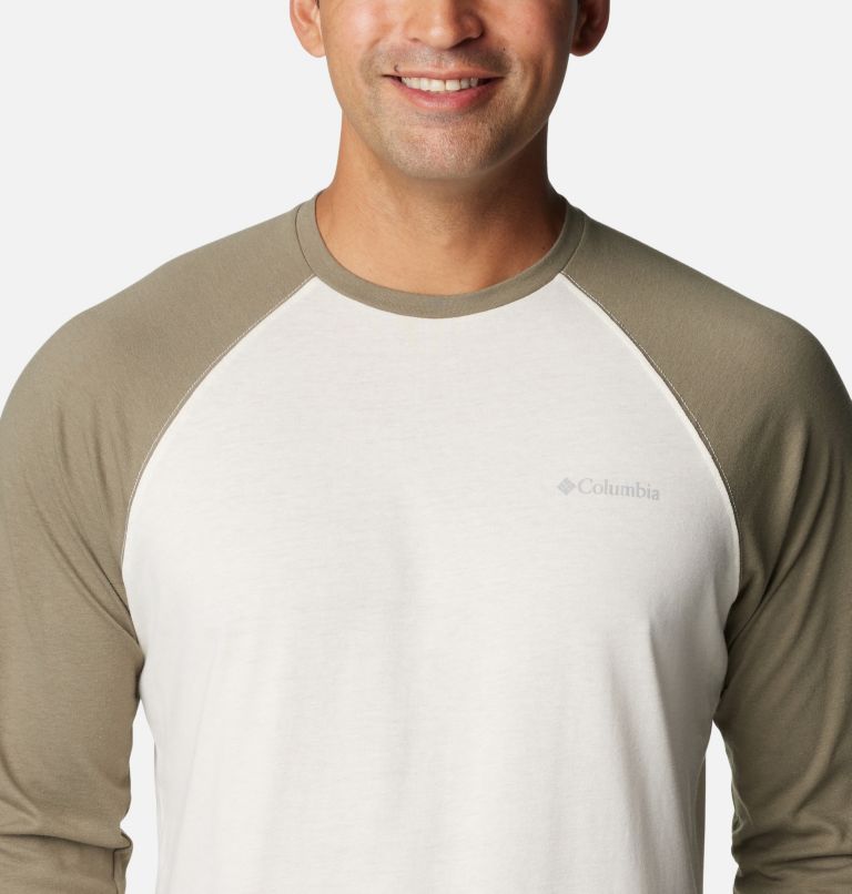 Thistletown Hills Raglan Tee | 192 | XL, Color: Chalk Heather, Stone Green, image 4