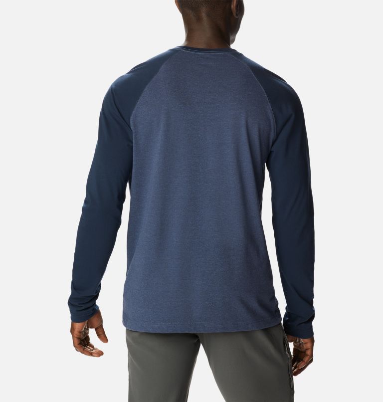 Thumbnail: Men's Thistletown Hills Raglan Shirt, Color: Dark Mountain, Coll Navy Heather, image 2