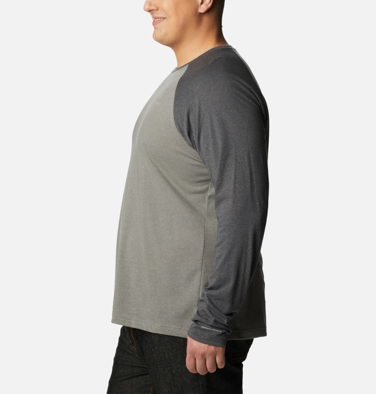 Men's Thistletown Hills Raglan Shirt - Big , Color: City Grey Heather, Shark Heather, image 3