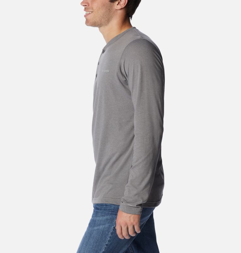 Men's Thistletown Hills Henley, Color: City Grey Heather, image 3