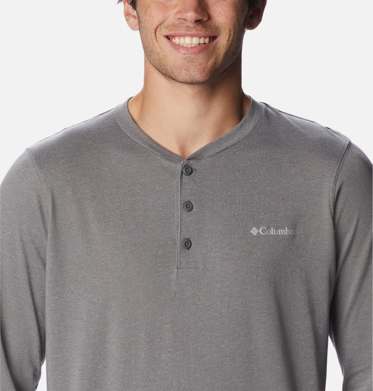 Men's Thistletown Hills Henley, Color: City Grey Heather, image 4