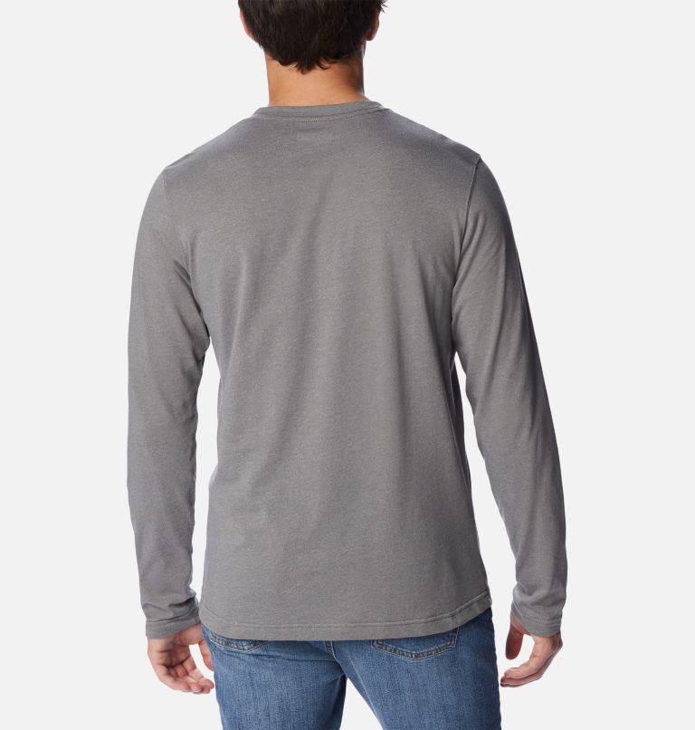 Men's Thistletown Hills Henley, Color: City Grey Heather, image 2