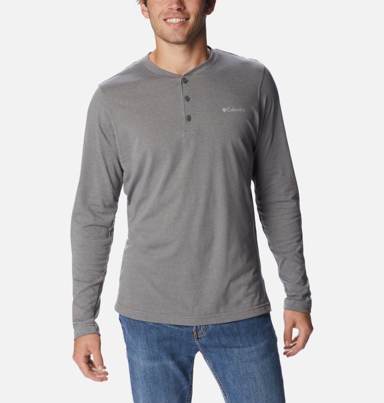 Men's Thistletown Hills Henley, Color: City Grey Heather, image 1