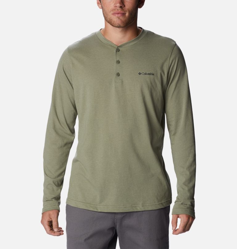 Men's Columbia Long Sleeve Pine Peak Waffle Henley Shirt