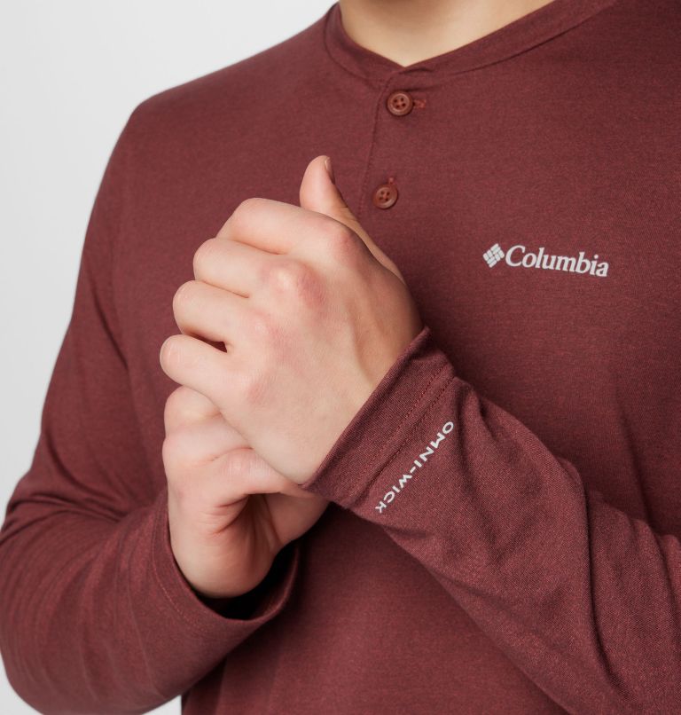 Men's Thistletown Hills Henley, Color: Spice Heather, image 6
