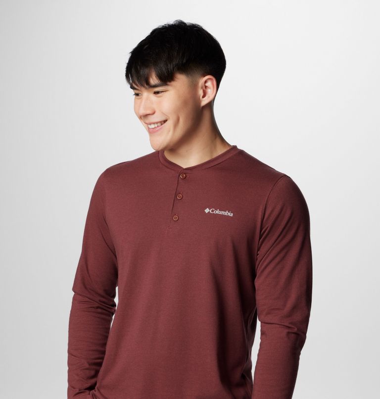 Men's Thistletown Hills Henley, Color: Spice Heather, image 8