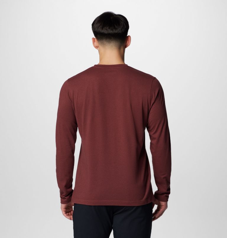Men's Thistletown Hills Henley, Color: Spice Heather, image 2