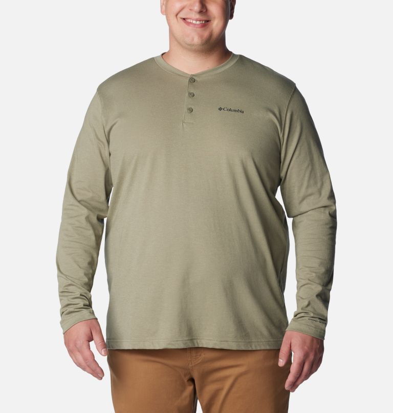 Men's Thistletown Hills Henley - Big , Color: Stone Green Heather, image 1