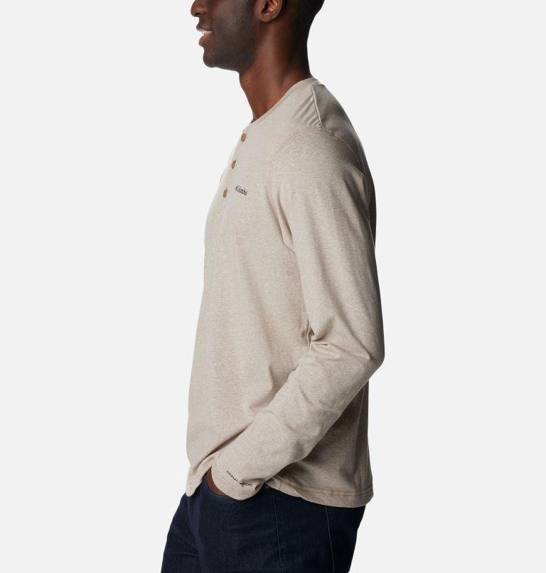 Men's Thistletown Hills Henley - Tall, Color: Delta Heather, image 3