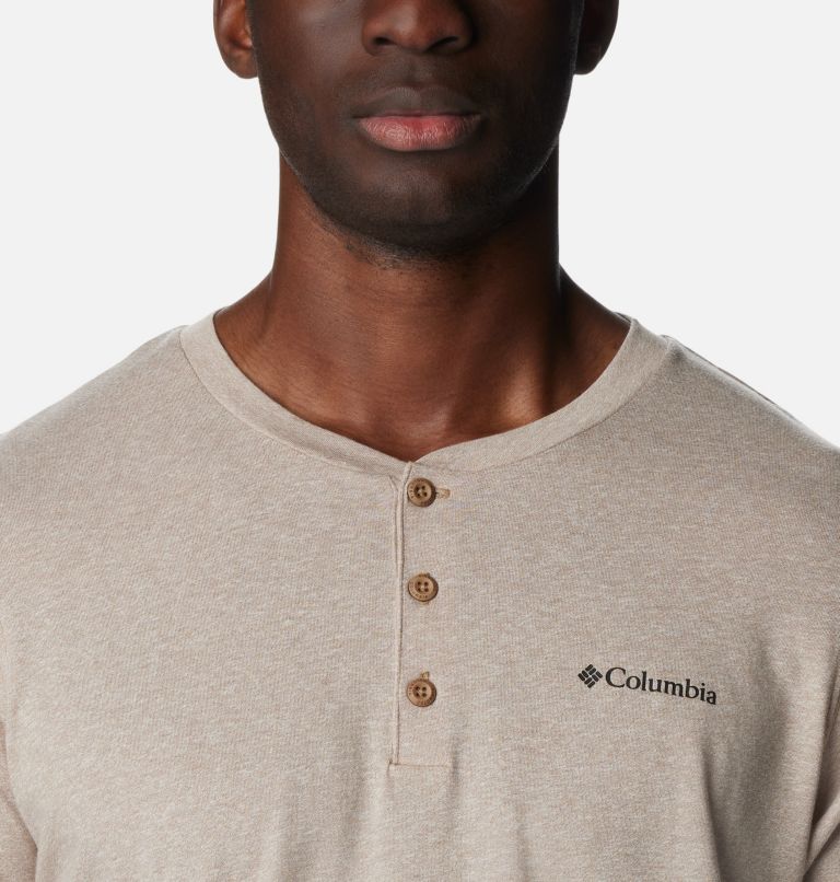 Men's Thistletown Hills Henley - Tall, Color: Delta Heather, image 4