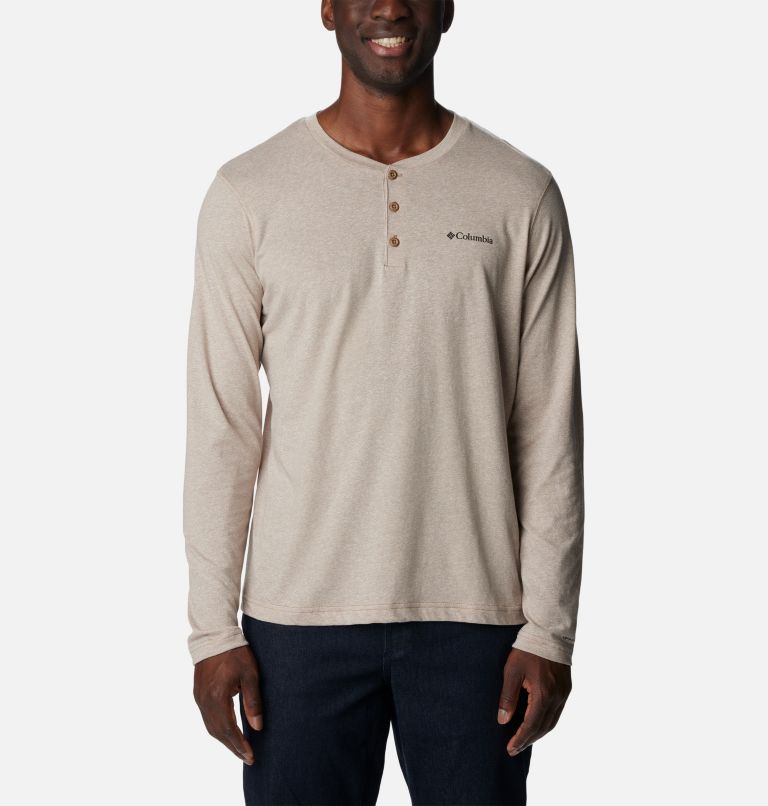 Men's Thistletown Hills Henley - Tall, Color: Delta Heather, image 1
