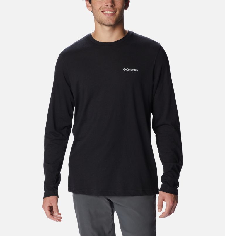 Men's Thistletown Hills Long Sleeve Crew Shirt - Tall, Color: Black, image 1