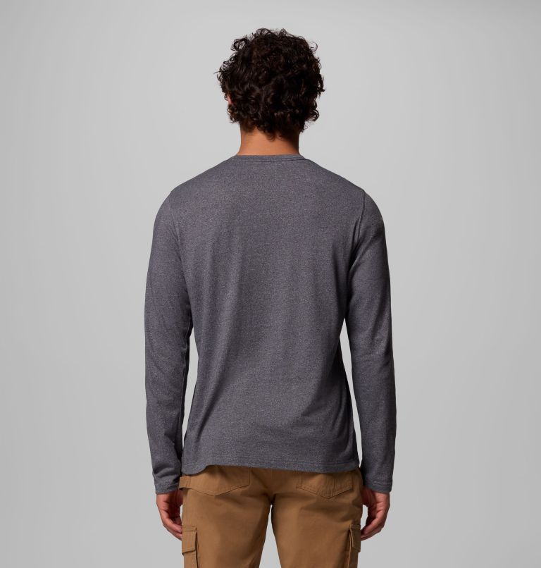 Men's Thistletown Hills Long Sleeve Crew Shirt, Color: City Grey Heather, image 3