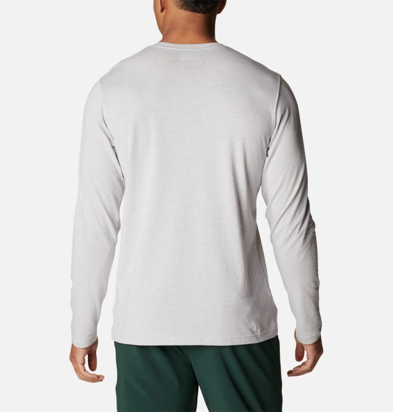Men's Thistletown Hills Long Sleeve Crew Shirt, Color: Columbia Grey Heather, image 2