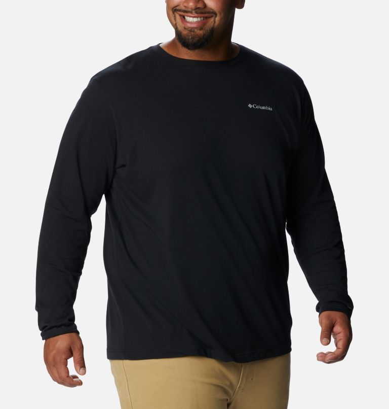 Men's Thistletown Hills Long Sleeve Crew Shirt - Big , Color: Black, image 5