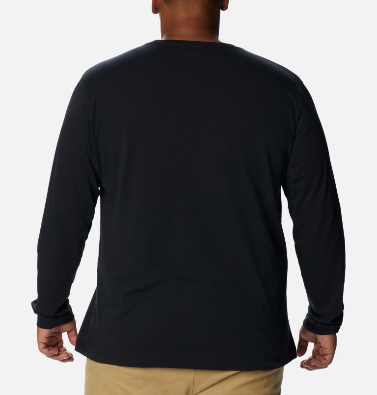 Men's Thistletown Hills Long Sleeve Crew Shirt - Big , Color: Black, image 2