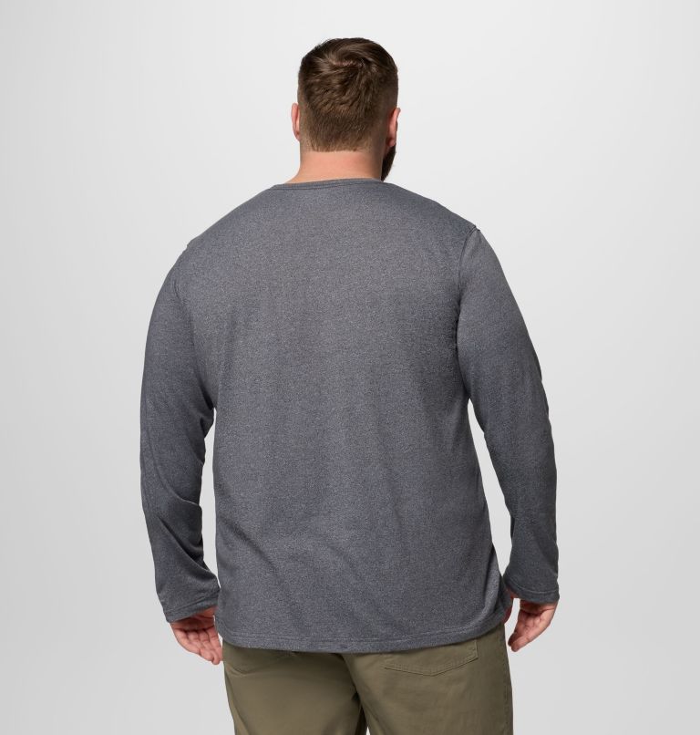 Men's Thistletown Hills Long Sleeve Crew Shirt - Big, Color: City Grey Heather, image 3