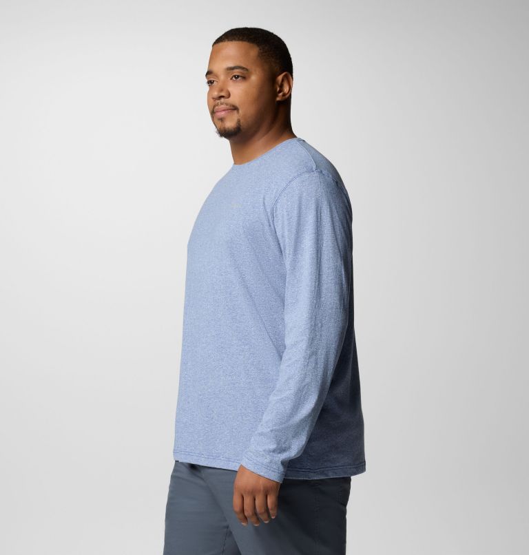 Haut ras du cou à manches longues Thistletown Hills Homme – Grande taille, Color: Mountain Blue, image 3