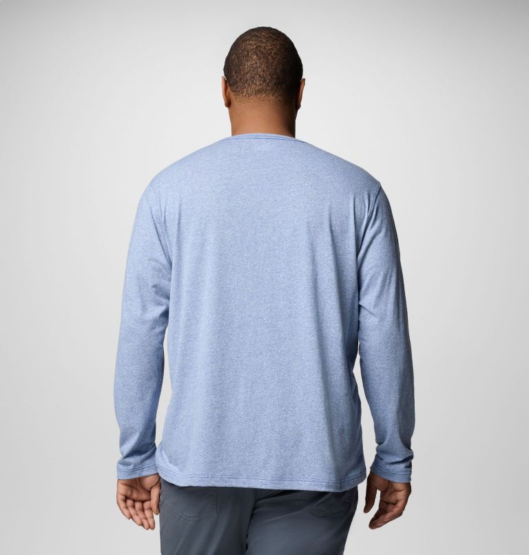 Haut ras du cou à manches longues Thistletown Hills Homme – Grande taille, Color: Mountain Blue, image 2