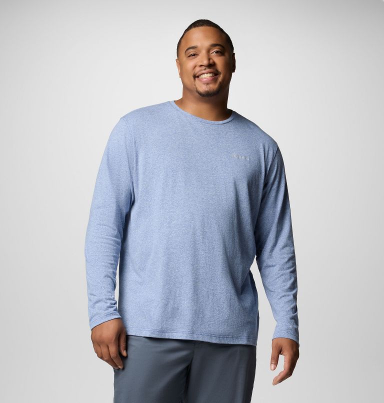 Haut ras du cou à manches longues Thistletown Hills Homme – Grande taille, Color: Mountain Blue, image 1