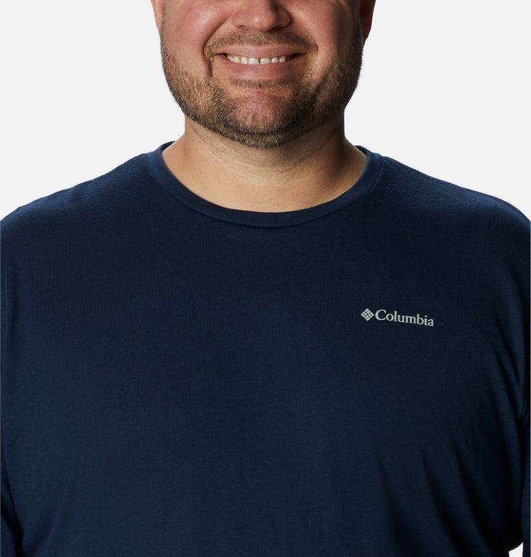 Men's Thistletown Hills Long Sleeve Crew Shirt - Big, Color: Collegiate Navy Heather, image 4
