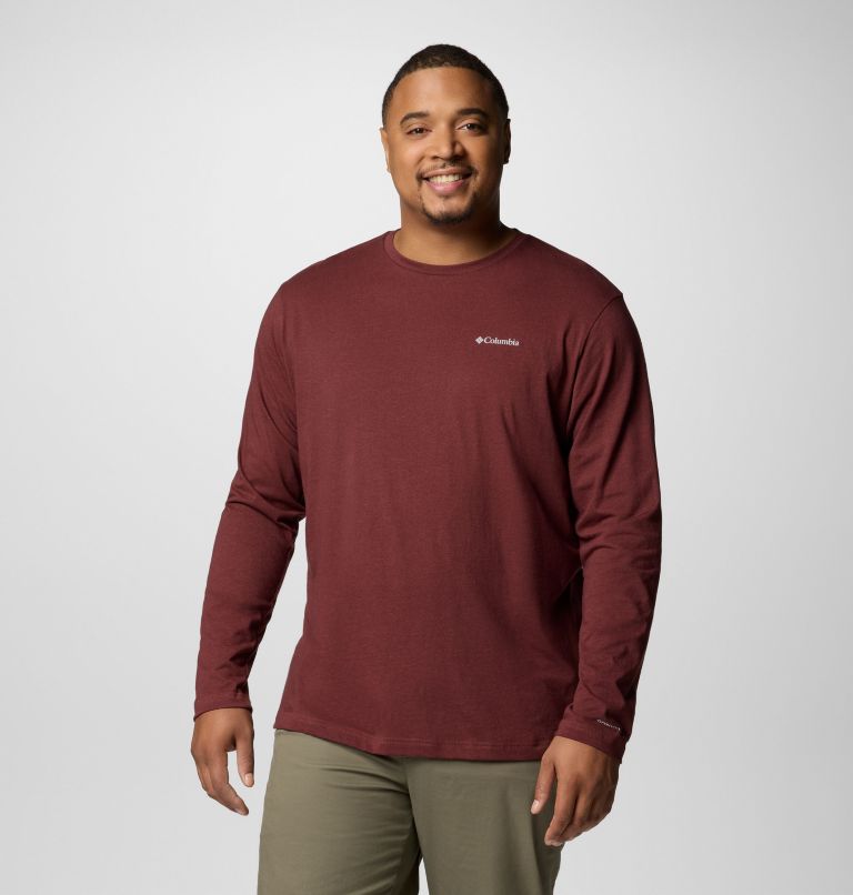 Haut ras du cou à manches longues Thistletown Hills Homme – Grande taille, Color: Spice, image 1