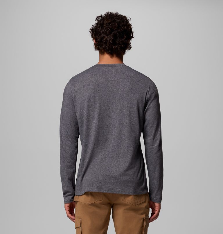 Men's Thistletown Hills Long Sleeve Crew Shirt - Tall, Color: City Grey Heather, image 3