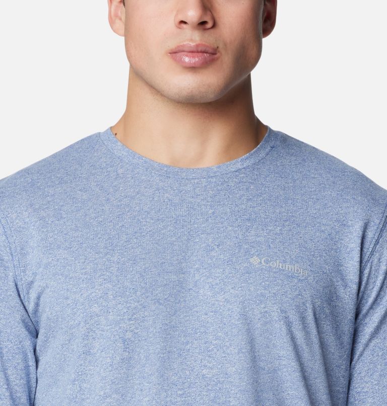 Men's Thistletown Hills Long Sleeve Crew Shirt - Tall, Color: Mountain Blue, image 4