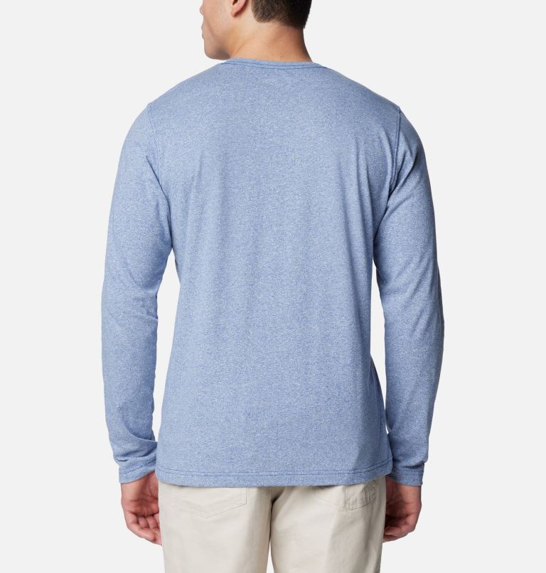 Men's Thistletown Hills Long Sleeve Crew Shirt - Tall, Color: Mountain Blue, image 2