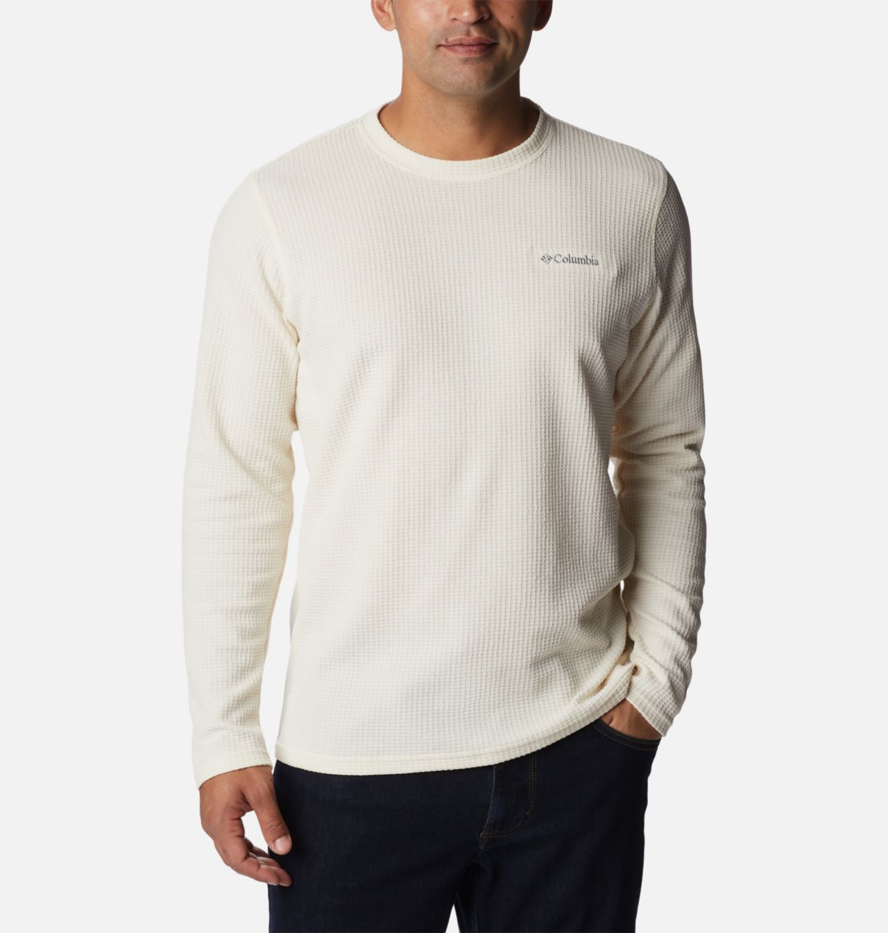 Men's Pine Peak™ II Waffle Long Sleeve Crew 1